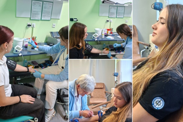 Žákyně 4. A byly darovat krev