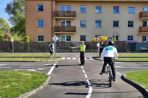 Dopravní soutěž mladých cyklistů v Sokolově